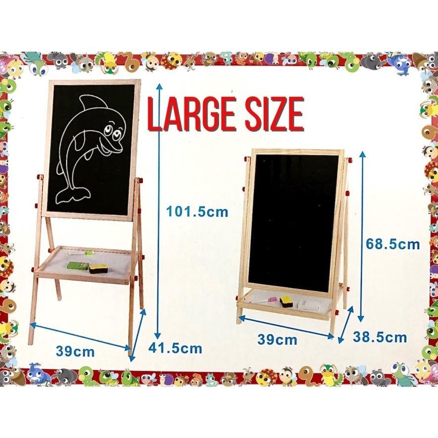 

Io-98 (Wajib Baca Deskripsi) Education Board - Papan Tulis 2 Sisi Black + Whiteboard - Papan Tulis Edukasi - Papan Tulis Berdiri - Free Magnetic Alphabet Numeric - Papan Tulis 2 In 1 - Mainan Edukasi - Mainan Anak - Education Board - Papan Edukasi Anak