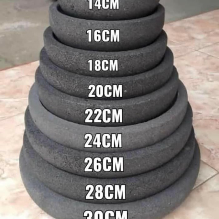 GRATIS ONGKIR Cobek batu asli 25cm