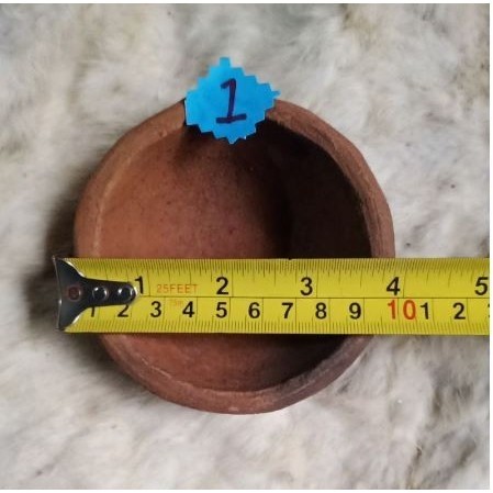 /////] KOWI Lebur Emas Mangkok Tanah Liat Ukuran Sedang