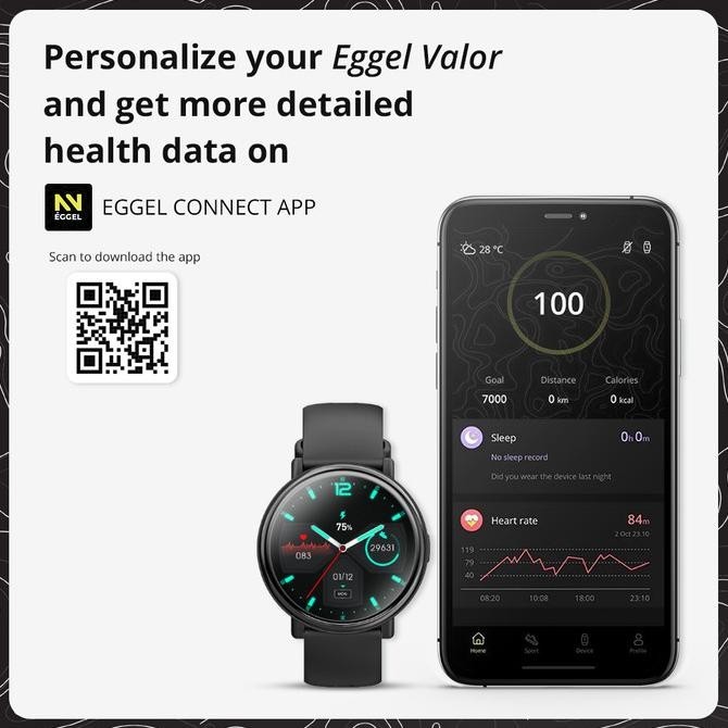 Eggel Valor Amoled SmartWatch / Smart Watch / Band