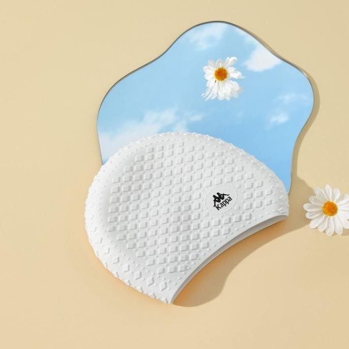 KAPPA Topi Renang Lembut Silikon Mewah untuk Wanita Pria Dewasa IS81