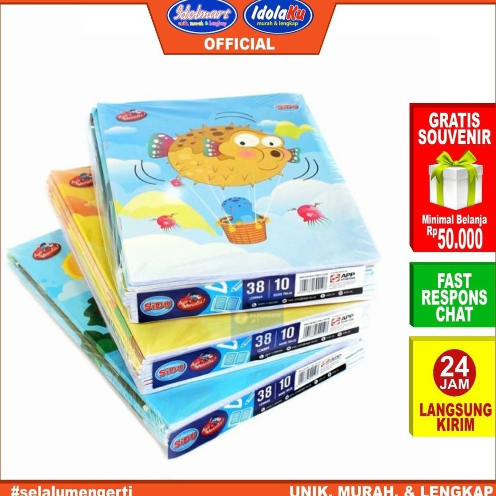 

Li34 Idolaku Buku Tulis Sidu Isi 38 Lembar 1 Pack Isi 10 Buku Sinar Dunia Viral