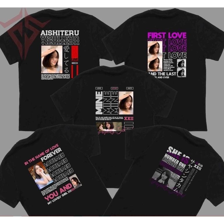 Promo Kaos Baju Custom Foto Aesthetic T-Shirt Premium