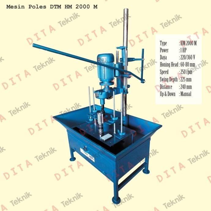 BEBAS ONGKIR - Mesin Poles Liner Mobil DTM HM 2000 M cylinder boring honing machine