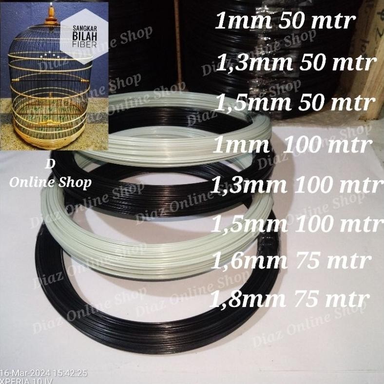 Jeruji Ruji Fiber Sangkar Burung (Murmer)