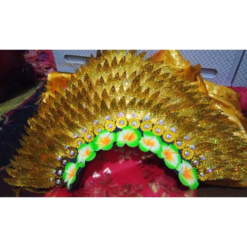 mahkota bali, mahkota tari bali,mahkota karnaval,aksesoris kepala,Tari bali