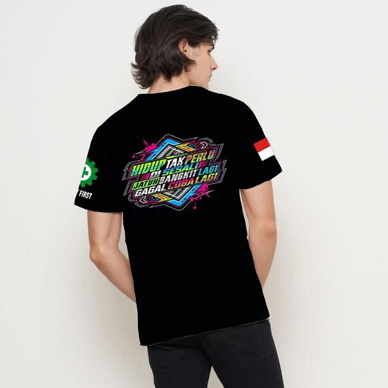 Promo Baju Kaos Pria Boss Muda Punya Cerita Jatuh Bangkit Lagi Gagal Coba Lagi