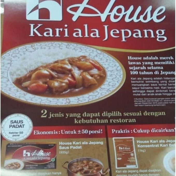 

House Curry / Saus Kari Lokal Ala Jepang 1Kg / Curry House Revi Staroutlet