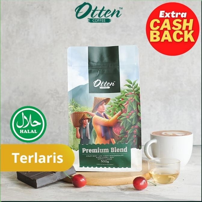 

Premium Arabica - Kopi House Blend 500Gr - Commercial Blend - Biji / Bubuk Kopi Otten Coffee Revi Staroutlet