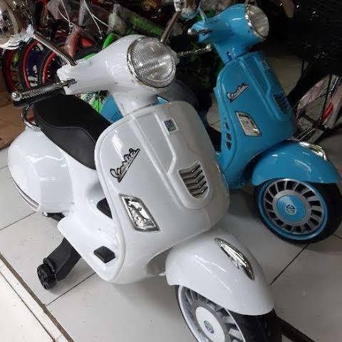 Motor Aki Mainan Anak Cas Listrik Pmb 288 Vespa Murah Bdg