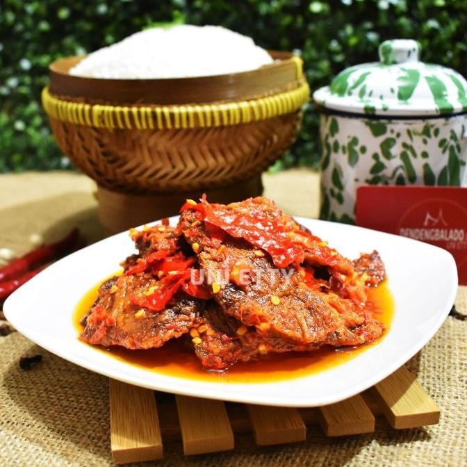 

Dendeng Balado Batokok (Cabe Merah) Pedas Level 7 Revi Staroutlet