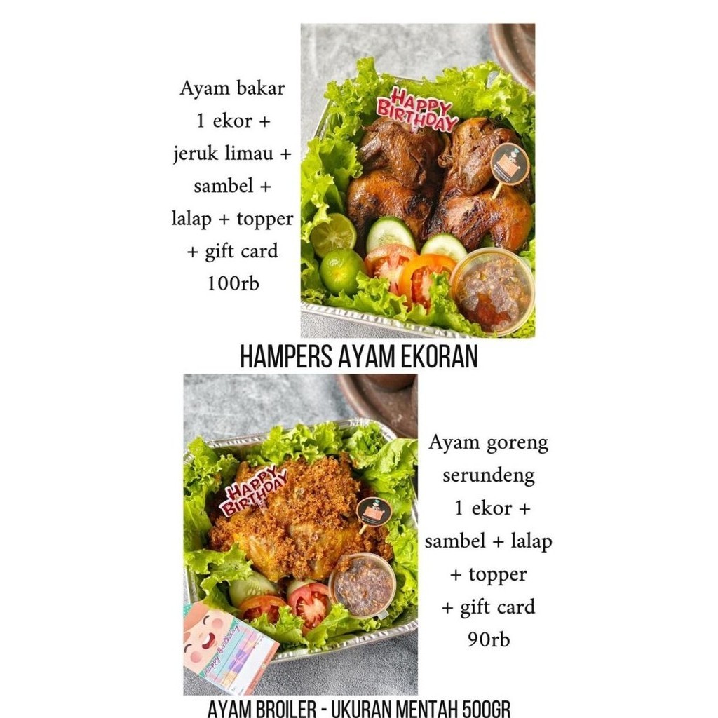 

Hampers Ayam Ekoran Bakar Goreng Revi Staroutlet