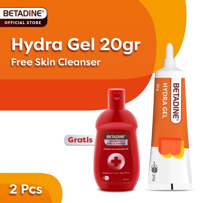 Ready BETADINE Hydra Gel FREE BETADINE SKIN CLEANSER