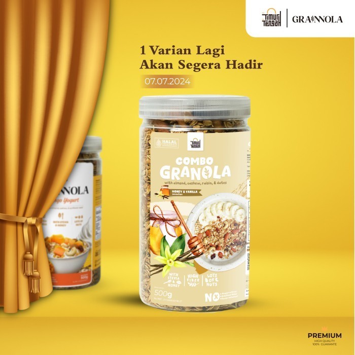 

Terlaris Granola Vanilla 500 gr Timur Tengah Sereal Makanan Sehat High Quality SALE