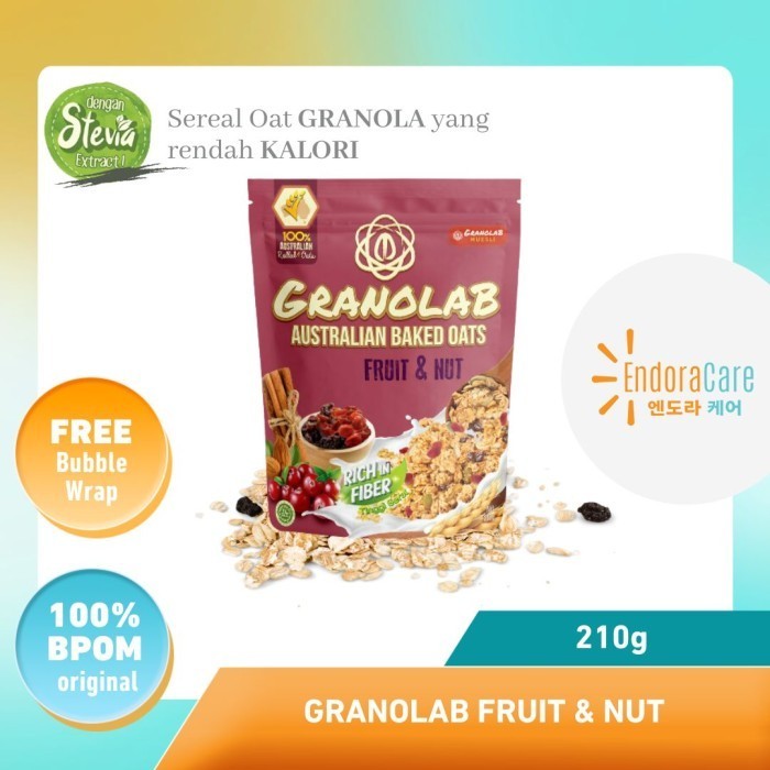 

Terlaris Granolab Muesli Australian Baked Oats Granola Rasa Fruit & Nut Sereal SALE