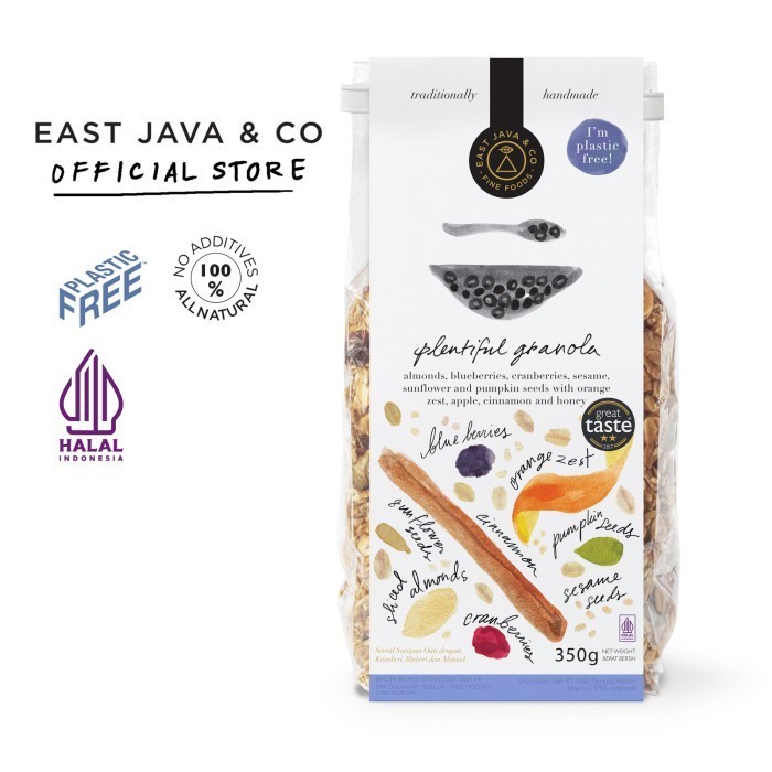 

Terlaris East Java & Co Plentiful Granola - 350g SALE