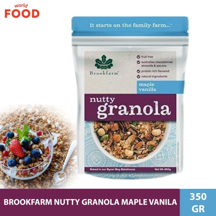 

Terlaris BROOKFARM NUTTY GRANOLA MAPLE VANILA 350GR SALE