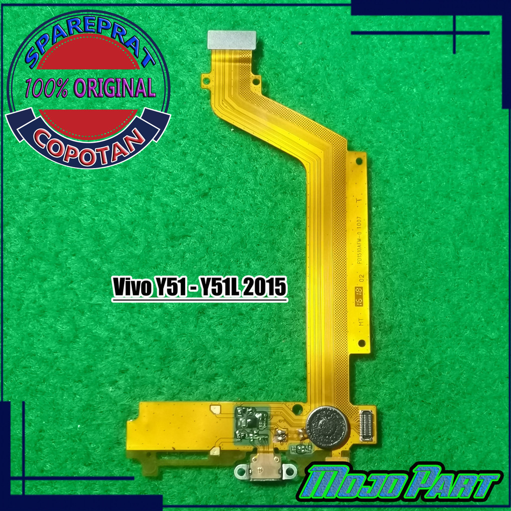 Vivo Y51 Y51L - 2018 Fleksibel flexible konektor cas board charger mesin bawah copotan