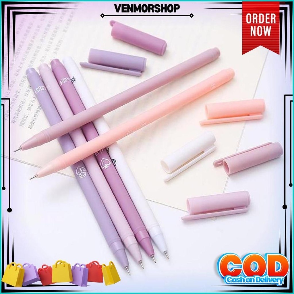 

Pulpen Gel Set- Pen Set Aesthetic - Pen Isi 6 Pcs - Highlighter Stabilo Best Seller