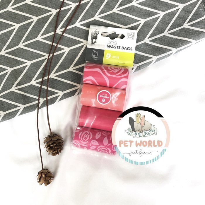 M-Pets Disposable Poo Bag - Pet Dog Poop Waste Plastic Dispenser #Gratisongkir