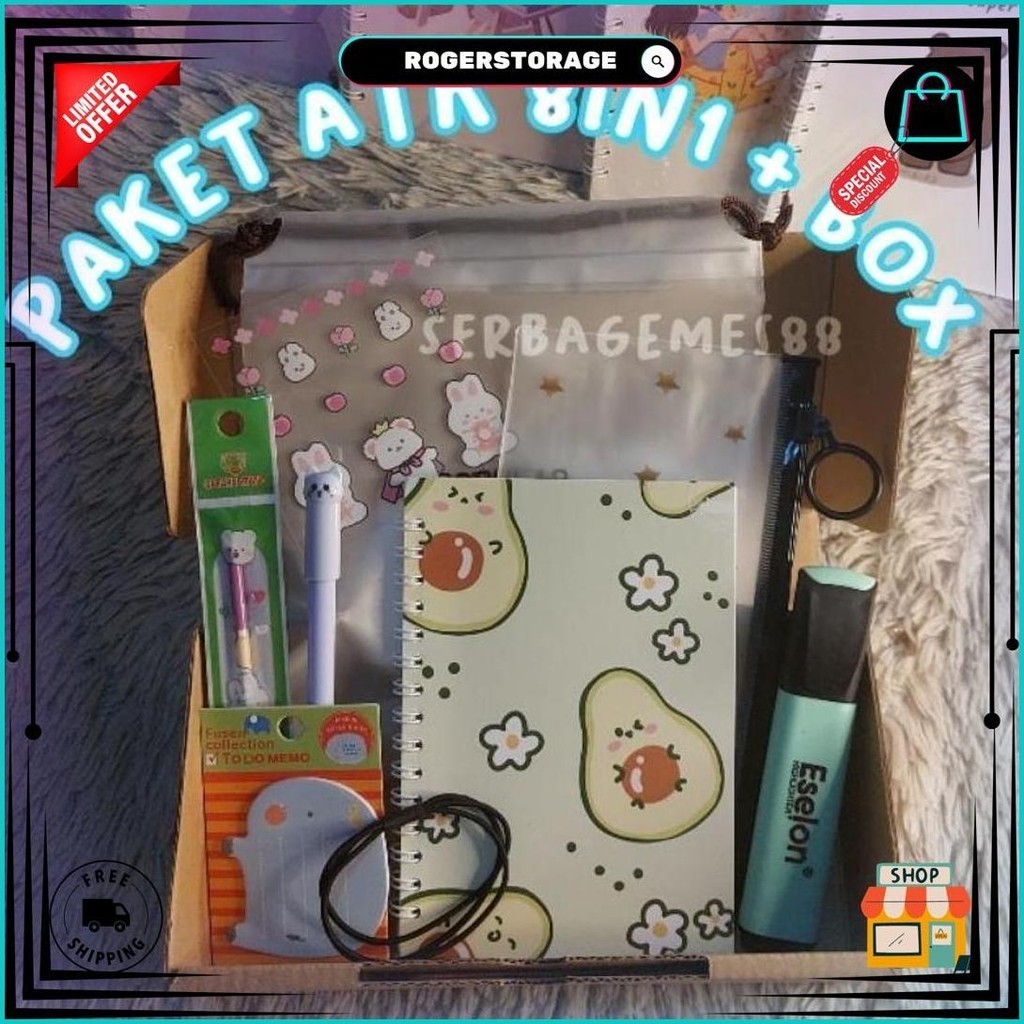 

Serbagemes88 - (Part 3) Paket Alat Tulis 8In1 / Stationery Set Fancy / Alat Tulis Set Promo