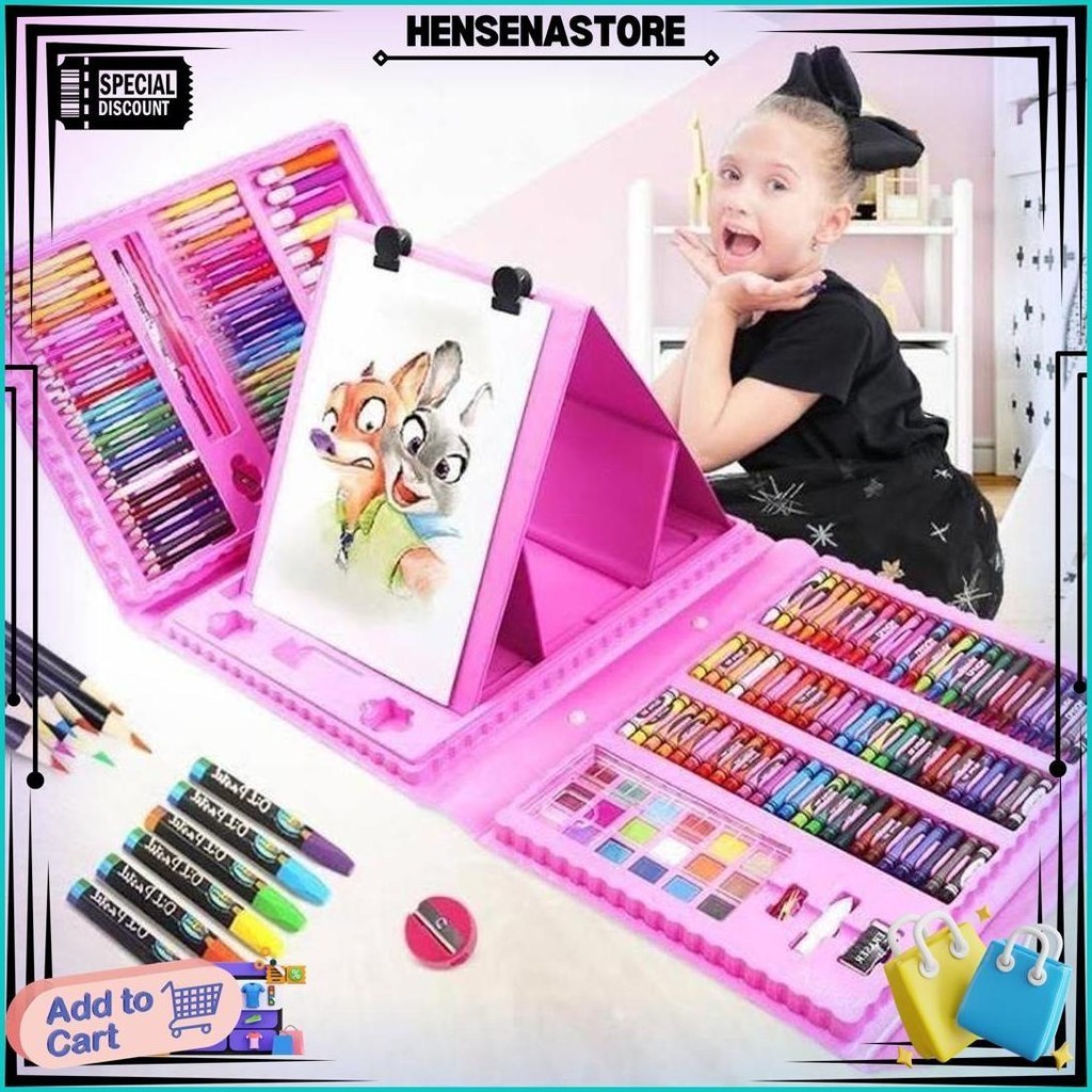 

Crayon Set 150Pcs Anak Cat Air Mewarnai Anak Set Gambar Anak Mengganbar Anak Pensil Warna Set Sale