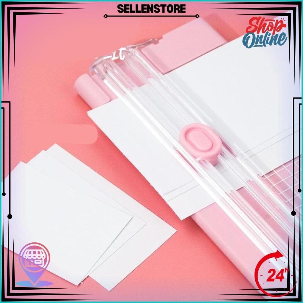 

Paper Cutter / Pemotong Kertas Portable A4 & Refill Blade - 27 X 9 Cm Best Seller