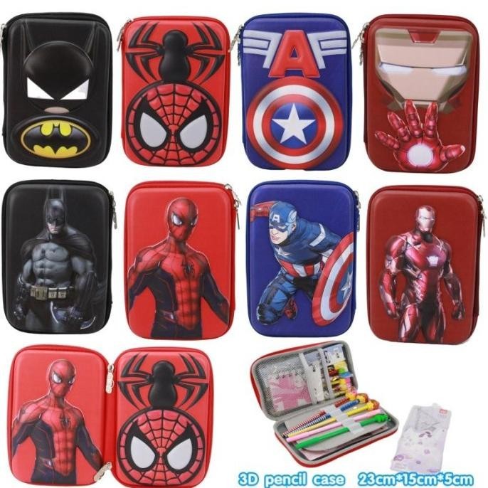 

Tempat Pensil Kotak Hardcase Smiggle Karakter Anak 3D / Timbul 2 Sisi