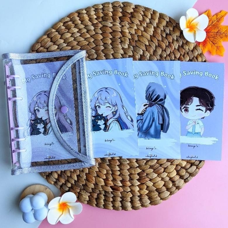 [10 Ziplock] Part 1 Paket binder Nabung binder keuangan ukuran A6