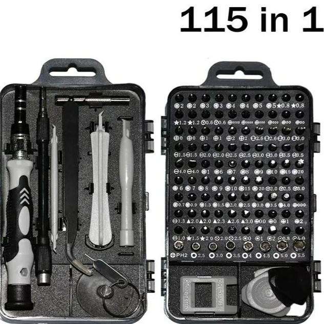Taffware 115 In 1 Obeng Screwdriver Set Reparasi Smartphone Laptop