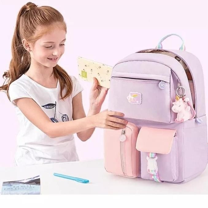 Tas Sekolah Anak Perempuan SD SMP Cantik Ransel Import Backpack Cewek