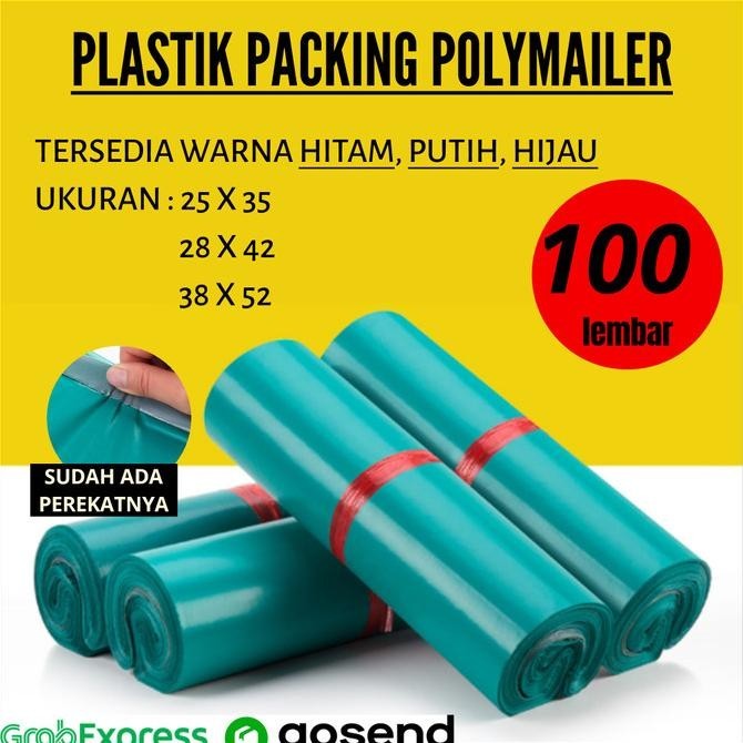 

Plastik Packing Polymailer 3545 Hijau Amplop Packing Online Termurah
