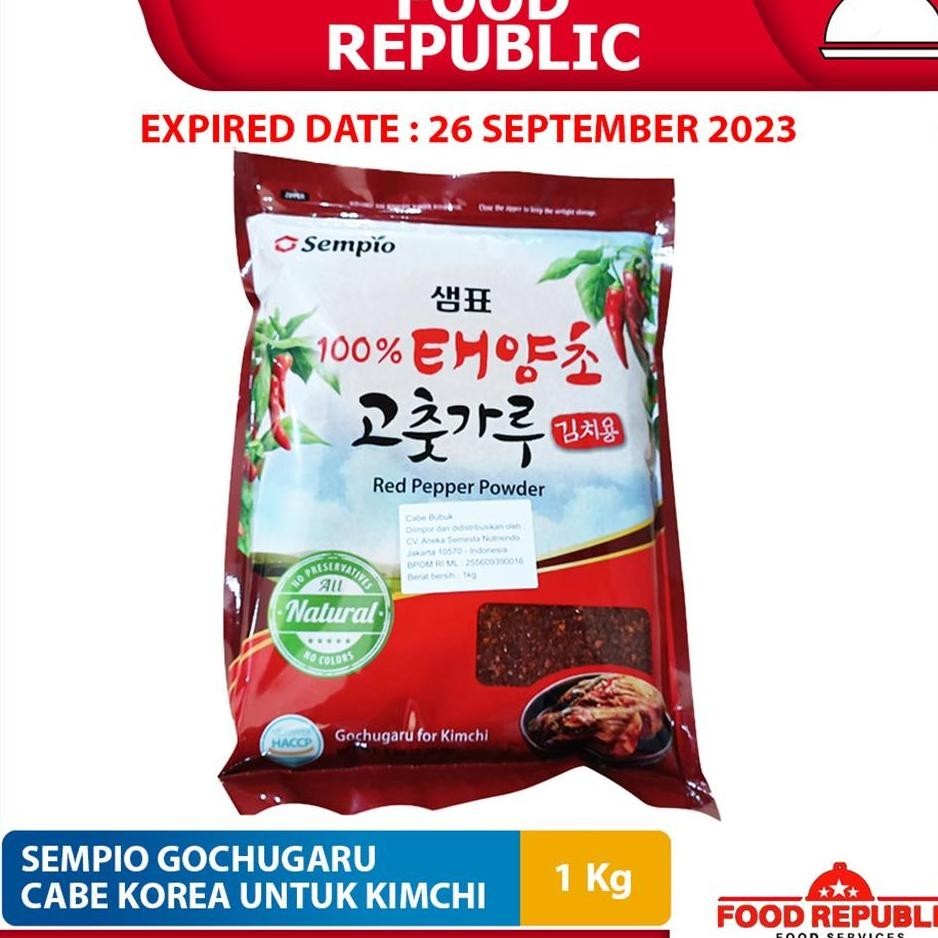 

Gochugaru Kasar Korea 1 Kg / Bubuk Cabe Korea Sempio Untuk Kimchi