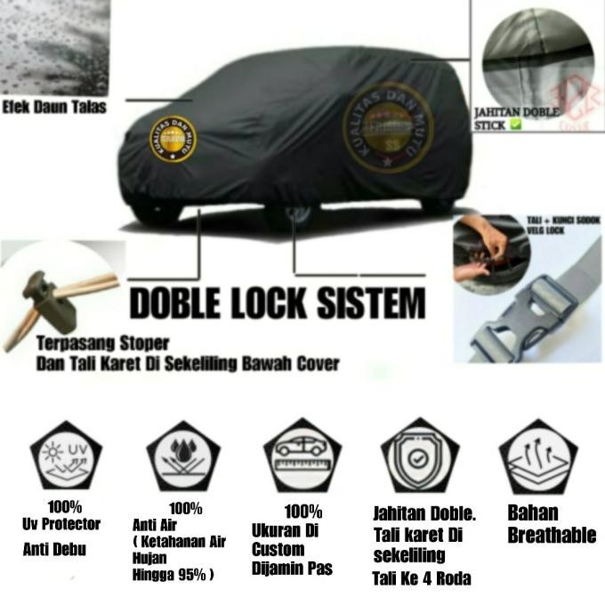 Cover Mobil Xenia, Sarung Mobil Xenia, Cover Mobil Polyester Premium