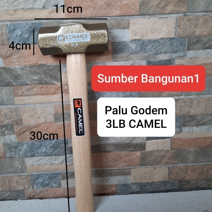 Palu Godem Godam Bodem Camel 3Lb Palu Beton Besar