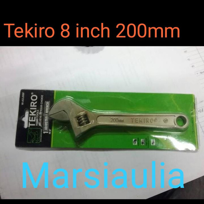 Tekiro Kunci Inggris 8 Inch 200Mm 8" Kunci Inggris