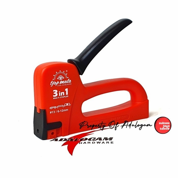Tjap Mata Stapler Tembak Hekter Kayu Kertas Kabel Staples Gun Tacker