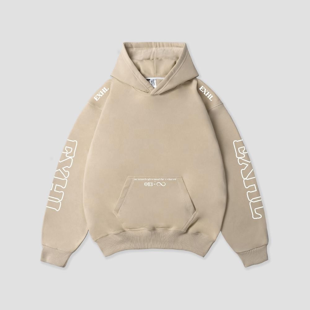 Hoodie Pria Keren Sweater Hoodie Exhale Dakota Oversized Cream By Famouse Shop