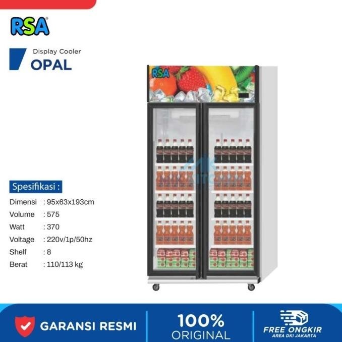 [Ready Stock] Rsa Showcase 2 Pintu Opal / Showcase 2 Pintu Opal Rsa/Opal-Rsa
