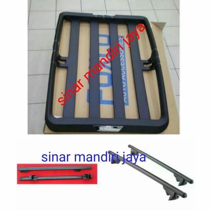 Terjangkau Paket Rack Hummer+Cross Bar Jepit Roof Rail Rush/Terios Lama
