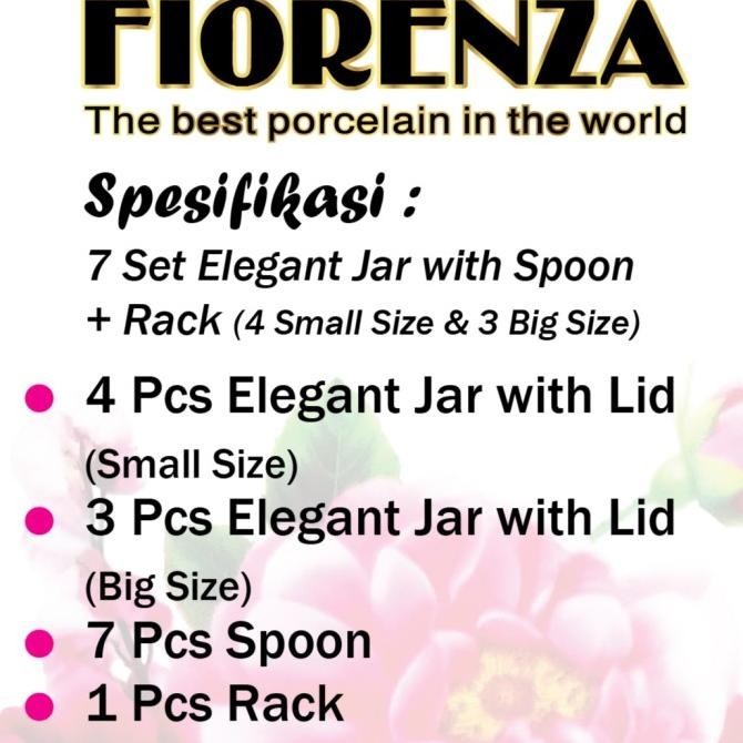 [Baru] Toples Set Fiorenza (15 Pcs)