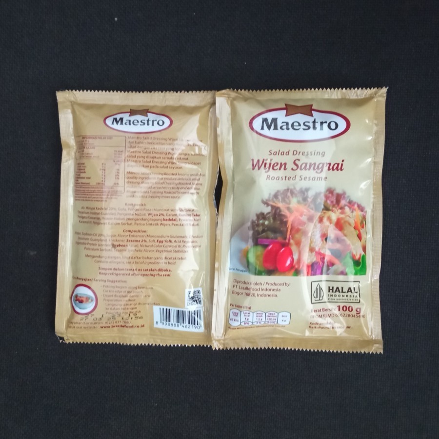 

Maestro Wijen Sangrai 100Gr