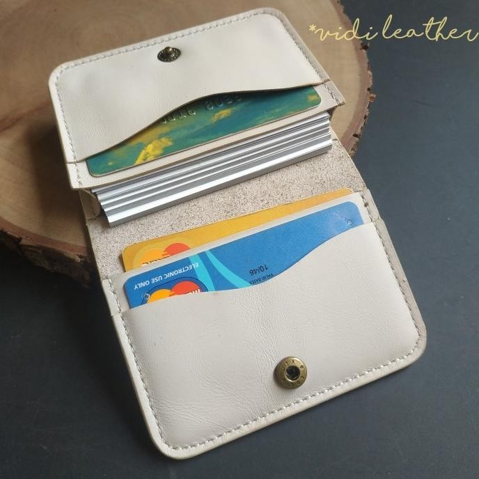 

BEBAS ONGKIR - Dompet kartu nama kulit asl, card holder kulit asli, dompet koin kulit