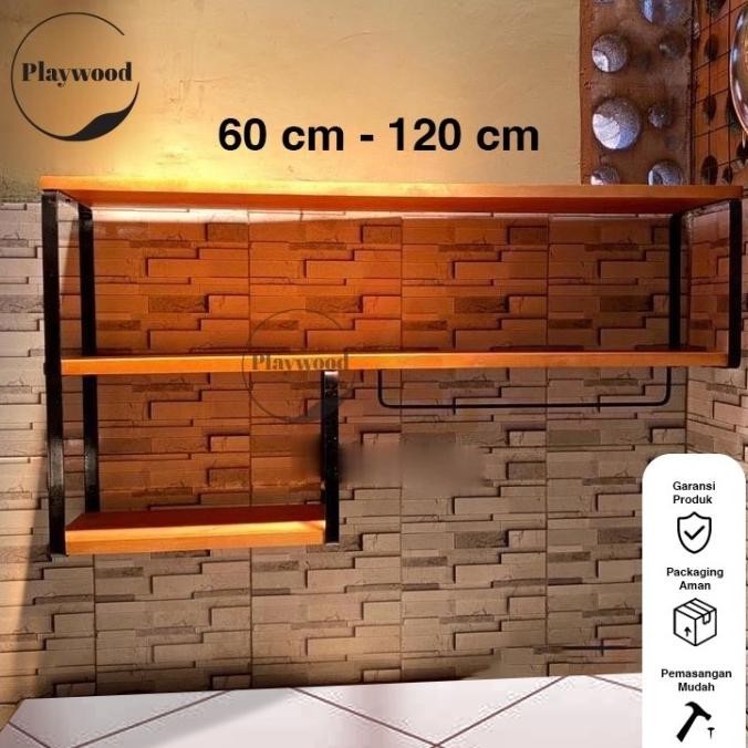 [Baru] Kitchen Set Rak Dinding Bumbu Dapur / Rak Dinding Dapur 3 Ambalan