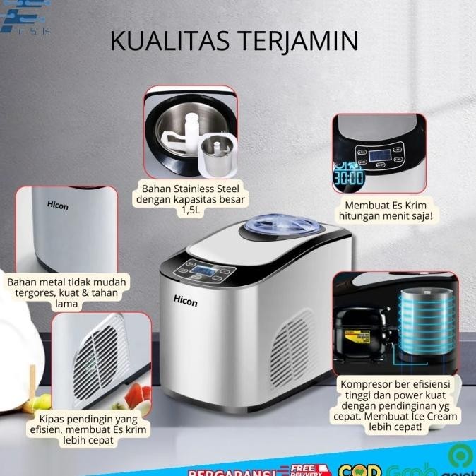 [Ready Stock] Mesin Pembuat Es Krim // Ice Cream Maker Hicon