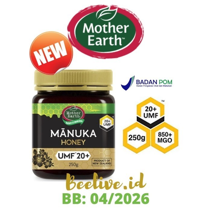 

Ready Madu Mother Earth Manuka Honey UMF 20+ MGO 850+ 250gr