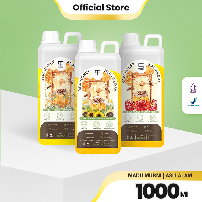 

Ready Madu Murni Raw Syams Honey 1 Kg Organik Pure Natural Original Asli
