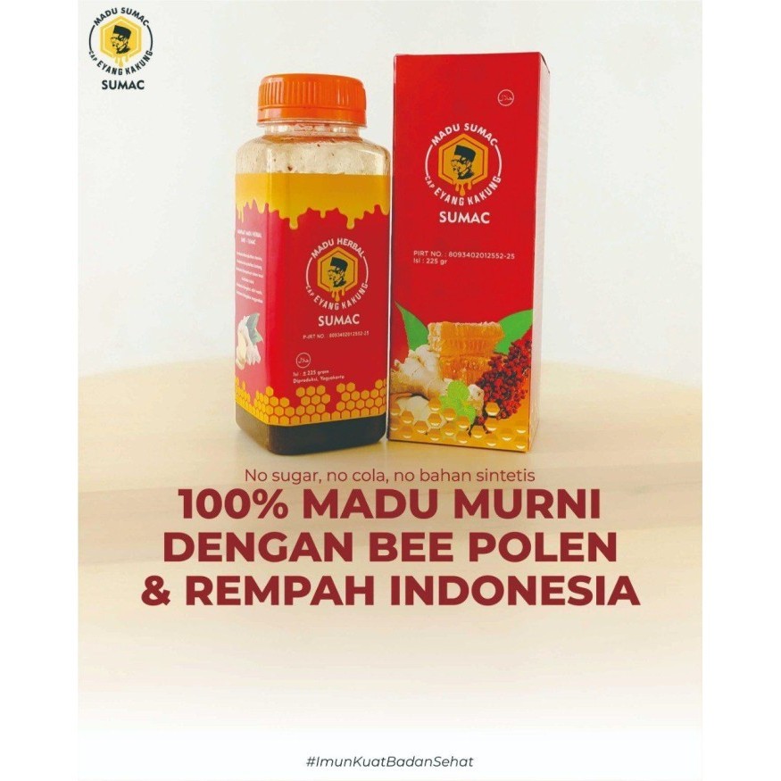 

Ready Madu Sumac cap eyang kakung 225gr lawan omicron dan covid 19