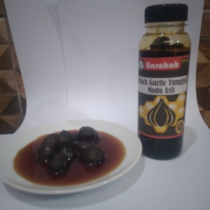 

Ready madu bawang hitam tunggal lanang madu black garlic Barokah 300gram