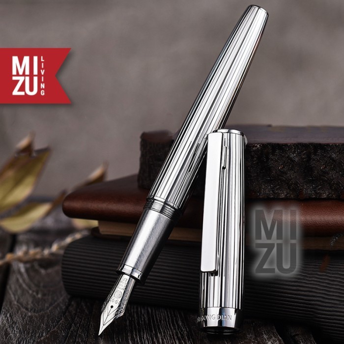 

Ready HONGDIAN 1845 LT GODRON SILVER STRIPES Fountain Pen Limited Gift Set